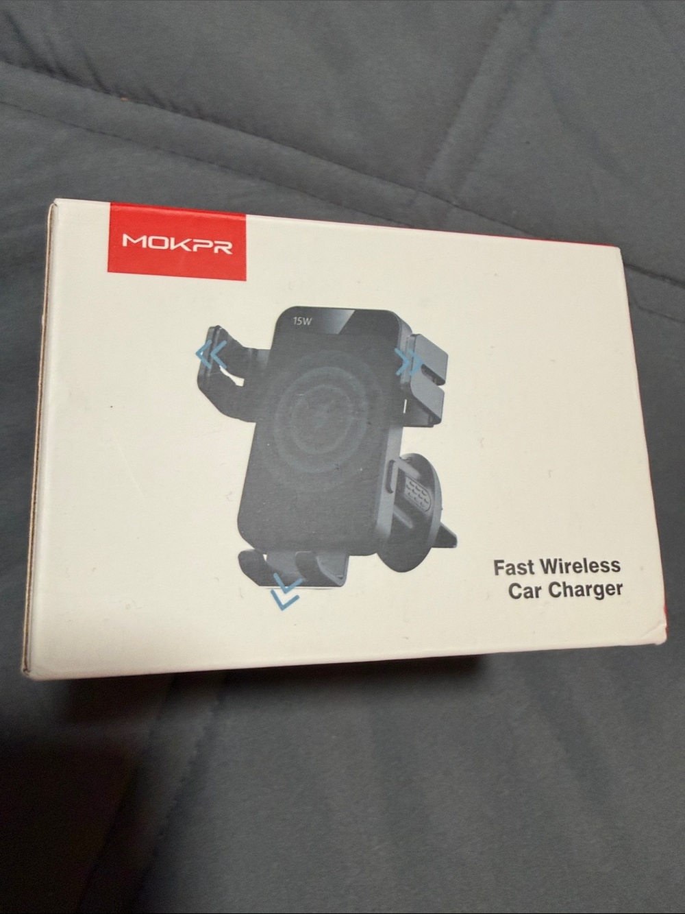 Fast Wireless Car Charger Mount - Black